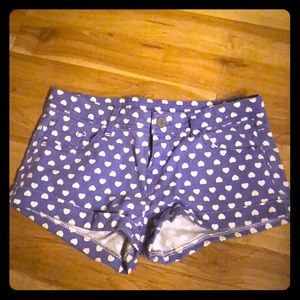 Cute Purple Heart shorts!